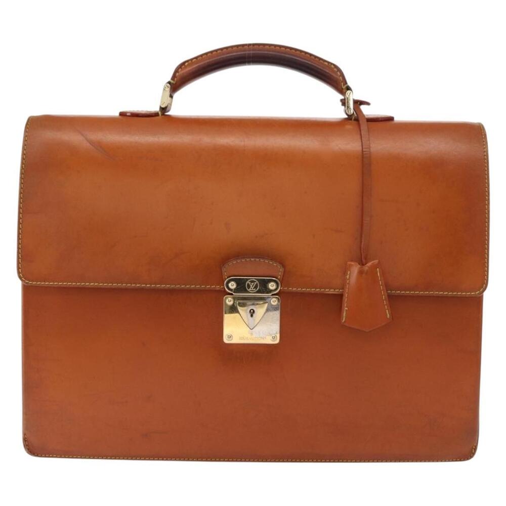 LOUIS VUITTON Nomad Leather Robust 1 Business Bag Beige M85390 LV Auth 153647 - Picture 13 of 16